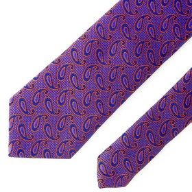 تصویر کراوات بته جقه دست دوز میکروفایبر نوع 16 ا Handmade Microfiber Tie in different designs Handmade Microfiber Tie in different designs