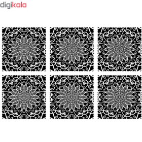 تصویر زیر لیوانی مدل C1-42501 بسته 6 عددی 