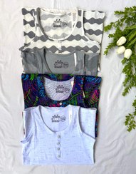 تصویر تاپ زنانه نخ و پنبه H&M 