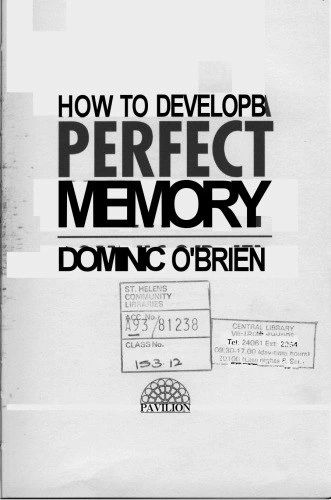 خرید و قیمت دانلود کتاب How to Develop a Perfect Memory 1993 | ترب