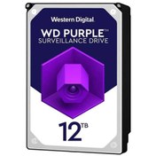 تصویر حافظه اچ دی دی اینترنال وسترن دیجیتال مدل بنفش ظرفیت 12 ترابایت Western Digital Purple 12TB Internal HDD