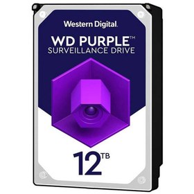 تصویر هارد دیسک اینترنال وسترن دیجیتال سری بنفش ظرفیت 12 ترابایت اصل ا Western Digital Purple Internal Hard Drive 12TB Western Digital Purple Internal Hard Drive 12TB