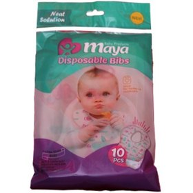 تصویر پیش بند کودک یکبار مصرف مایا ا maya disposable bibs maya disposable bibs