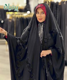 تصویر چادر بولگاری مخمل و نگین آذین 