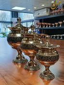 تصویر سرویس پذیرایی مسی رز گلد کروم 