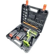 تصویر دریل پیچ گوشتی شارژی چکشی باس مدل BS36V اتوماتیک ۲۶ عددی 