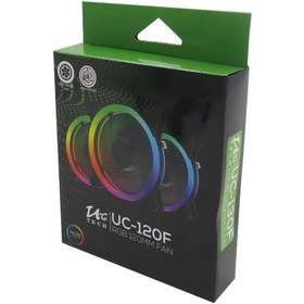 تصویر فن کیس 12 × 12 Uctech مدلRGB UC-130F 