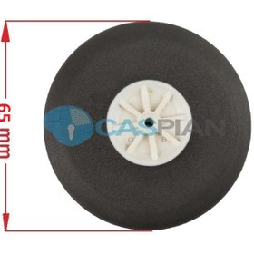 تصویر چرخ فومی هواپیمای کنترلی سایز 65 میلی متر (جفت) کد 94567 