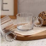 تصویر ماگ دسته مرواریدی تکی 