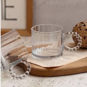 تصویر ماگ دسته مرواریدی تکی 