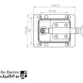 تصویر قفل کابین ژنراتور Lock 020-V1 