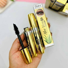 تصویر ریمل فرچه مویی ضد آب و ضد حساسیت وی دی VDAY مدل Aloe Vera VDAY waterproof and hypoallergenic hair brush mascara, Aloe Vera model