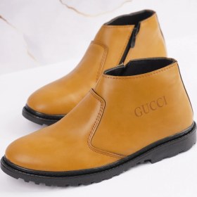 تصویر نیم بوت مردانه گوچی کرم مدل SAMI 