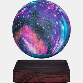 تصویر چراغ ماه و گلکسی معلق Levitating Color Galaxy Lamp 