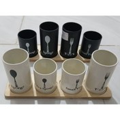 تصویر جا قاشق چنگال 4 تایی 