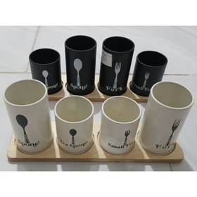 تصویر جا قاشق چنگال 4 تایی 