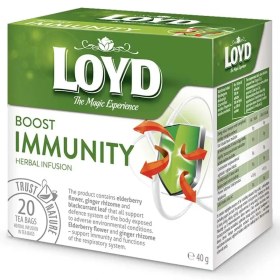 تصویر دمنوش کیسه ای لوید تقویت سیستم ایمنی 20 عددی LOYD Boost Immunity Herbal Infusion 