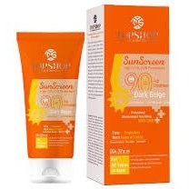 تصویر کرم ضد آفتاب تاپ شاپ spf90 رنگ روشن ۵۰ میل 