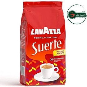 تصویر قهوه لاوازا سورته { سوئرته } دانه یک کیلو گرم lavazza suerte coffee bean 1kg