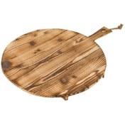 تصویر تخته سرو پیتزا گرد قطر 30 سانت دسته دار 