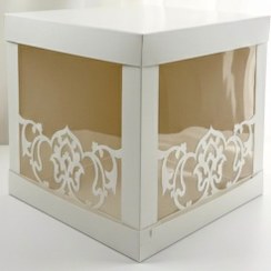 تصویر جعبه کیک و دسر و هدیه ویترین دار و خاص 