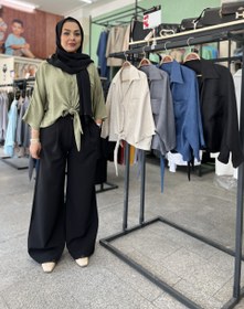 تصویر شومیز گره ای یاسی 