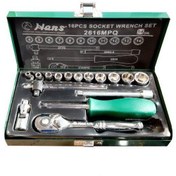 تصویر ست بکس هنس 2616MPQ درایو ۱/۴ اینچ ۱۶ پارچه Socket Wrench Set Hans 2616MPQ ¼” Drive 16PCs