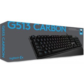 تصویر کیبورد مکانیکی مخصوص بازی لاجیتک مدل G513 ا Logitech G513 Carbon Mechanical Gaming Keyboard Logitech G513 Carbon Mechanical Gaming Keyboard