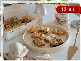 تصویر پکیج 12 اسلایس شیرینی فرانسوی 