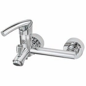 تصویر شیر حمام قهرمان مدل تنسو رویال کروم Ghahraman-faucet-tenso-royal-bath-chrome