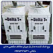 تصویر برج خنک کننده مدار باز جریان مخالف مکعبی 10 تن 