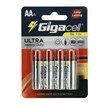 تصویر باتری نیم قلمی گیگاسل مدل Ultra Heavy Duty بسته 4 عدد Gigacell Ultra Heavy Duty AAA Battery Pack of 4