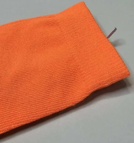 تصویر جوراب استپدار فوتبالی بلند کیفیت مستر خارجی رنگ نارنجی 