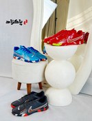 تصویر کفش فوتسال نایکی ایر زوم مدل VM1407 رنگ سبز فسفوری 