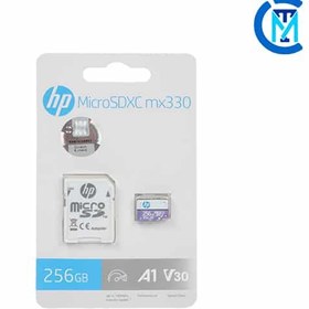 تصویر کارت حافظه‌ microSDXC اچ پی hp مدل mx330 ظرفیت 256 گیگابایت HP MicroSDXC mx330 256GB