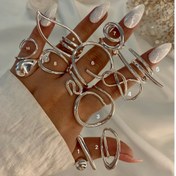 تصویر انگشتر ابکاری نقره کد ۲۰۱۱ 