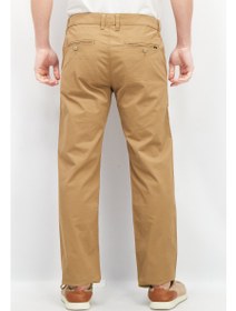 تصویر شلوار کتان مردانه، فیت مستقیم، رنگ قهوه‌ای برند esprit Men Straight Fit Solid Chino Pants, Brown