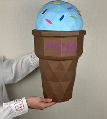 تصویر مجسمه دکوراتیو بستنی قیفی Funnel Ice Cream Decorative Sculpture