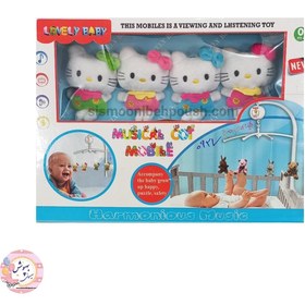 تصویر آویزتخت طرح کیتی kitty musical mobile 