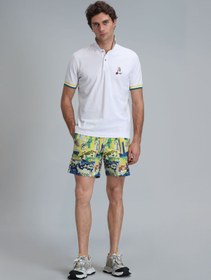 تصویر مایو یا شورت شنا مردانه لوفیان اورجینال مردانه زرد Lufian 111220100 