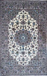 تصویر فرش دستبافت كاشان إيران (قاليچه ٣ متري طرح ترنج) 