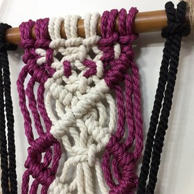 تصویر آویز گلدان بافتنی کد D51 