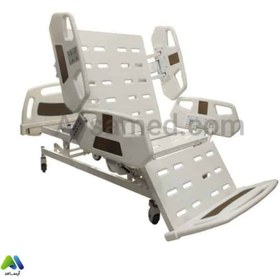 تصویر تخت بیمارستانی برقی صندلی شو چهار شکن hospital bed chair