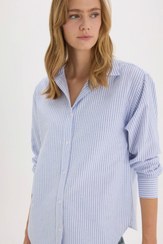 تصویر پیراهن زنانه آبی دفکتو | D4015AX25SP Defacto 