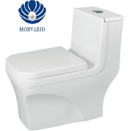 تصویر توالت فرنگی یک تکه کاتیا خروجی به کف برند مروارید 