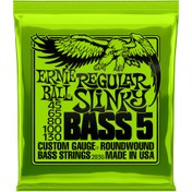 تصویر سیم گیتار بیس Ernie Ball Regular Slinky 5-String Nickel Wound– ۴۵-۱۳۰ 