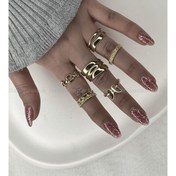 تصویر پک انگشتر ۶ عددی فری‌سایز 