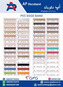 تصویر نوار لبه پی وی سی ضخامت یک میل ( تارا ) - رول 200 متري 0.8 در 35 براق PVC EDGE BAND ( 1 mil TARA )