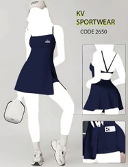 تصویر تونیک دامنی تنیس زنانه alo کد 007 alo womens tennis skirt tunic code 007