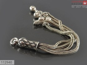 تصویر کرکوش نقره چند رشته ای کد 112940 